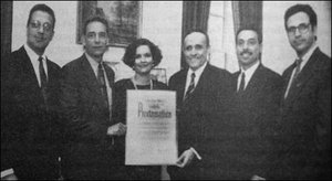 Dr. Smatt and his daughter, Dr. Debonais, Julia Erickson, Dr. Simonetti, Dr. Costa. - Copyright – Stock Photo / Register Mark