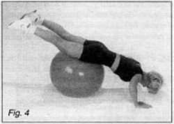 Woman excercising with ball. - Copyright – Stock Photo / Register Mark