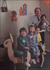 Dr. Larry Webster and his children. - Copyright – Stock Photo / Register Mark