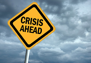 crisis ahead - Copyright – Stock Photo / Register Mark