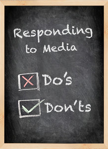 responding to media - Copyright – Stock Photo / Register Mark