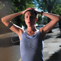 running woman resting - Copyright – Stock Photo / Register Mark